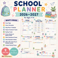 School Planner 2026-2027 - Ages 7-14
