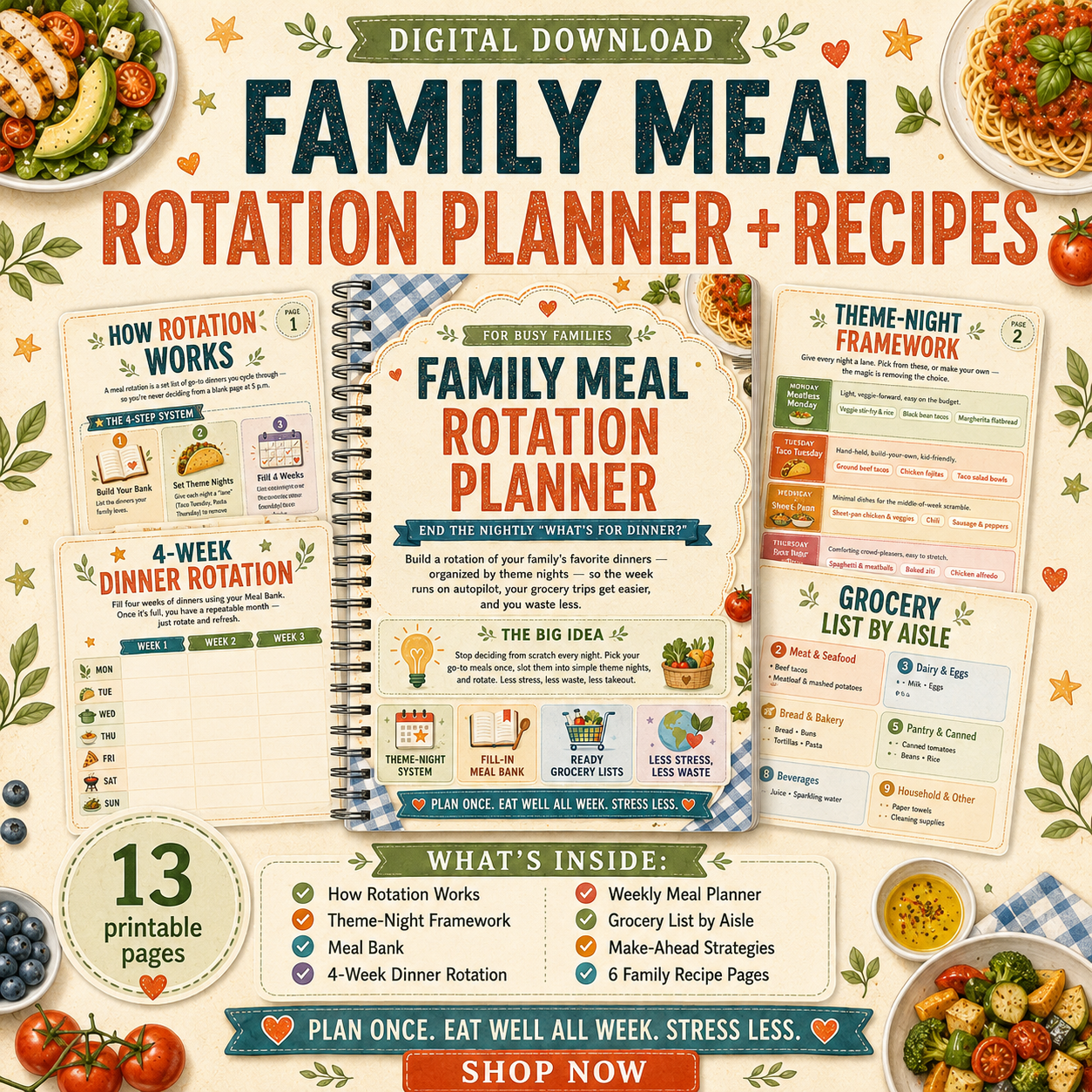Family Meal Rotation Planner